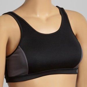 Life Fitness Caviar Rider Black Sports Bra Small